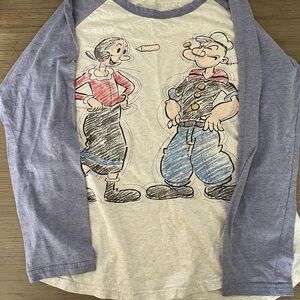 Women’s Popeye & Olive Oyl Baseball Tee